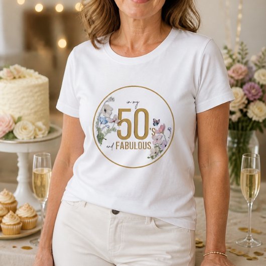 50 und Fabulous Wildblume Tri-Blend Shirt