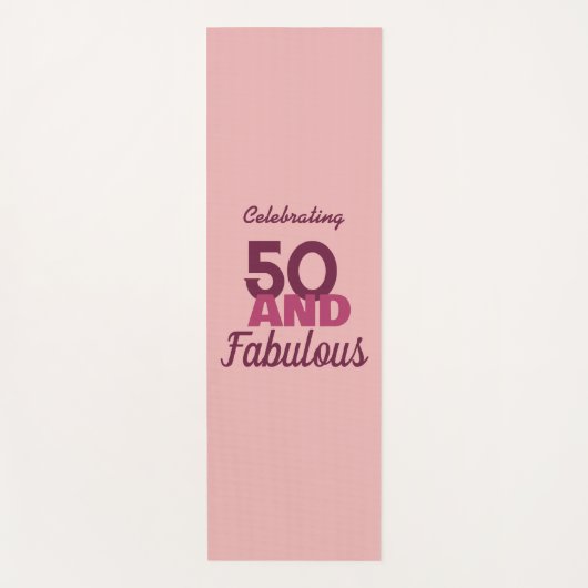 50 und Fabulous Yogamatte (Vorderseite)