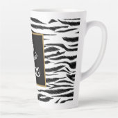 50 und FABULOUS Zebra Print Retro Menu Board Milchtasse (Rechts)