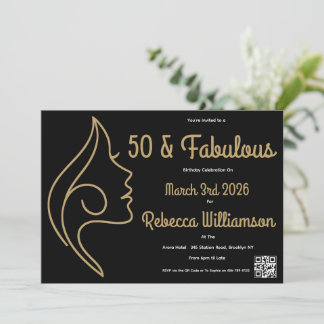 50 und Fantastisch | 50. Geburtstagsfeier Einladung