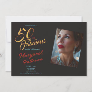 50 und Fantastisch   50. Geburtstagsfeier Einladung