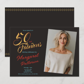 50 und Fantastisch | 50. Geburtstagsfeier Einladung