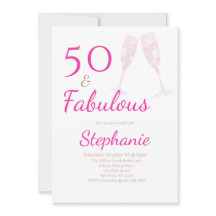 50 und Fantastisch | 50. Geburtstagsfeier Pink