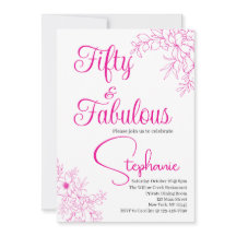 50 und Fantastisch | 50. Geburtstagsfeier Pink
