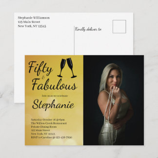 50 und Fantastisch | 50. Geburtstagsfeier Postkarte