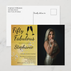 50 und Fantastisch 50. Geburtstagsfeier Postkarte
