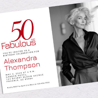 50 und Fantastisch | Einladung zur 50. Geburtstags