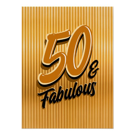 50 und Fantastisch Glänzendes Poster (Vorderseite)