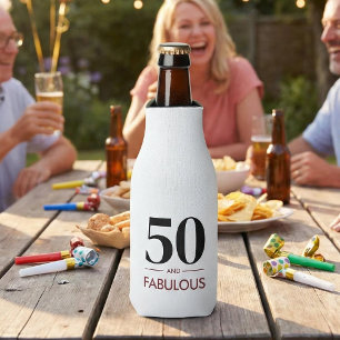 50 und fantastisch moderne Kirschwein-Geburtstagsg Flaschenkühler