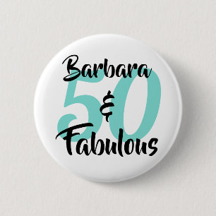 50 und Fantastisch Personalisierte Geburtstagsfeie Button