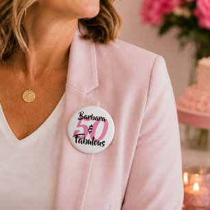 50 und Fantastisch Personalisierte Geburtstagsfeie Button