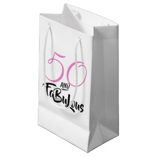 50 und fantastisch Rosa personalisierte Geburtstag Kleine Geschenktüte