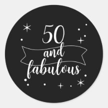 50 und Fantastisch Schwarz Weiß Geburtstag
