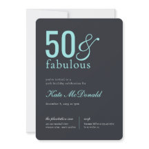 50. und fantastische 50. Geburtstagseinladung