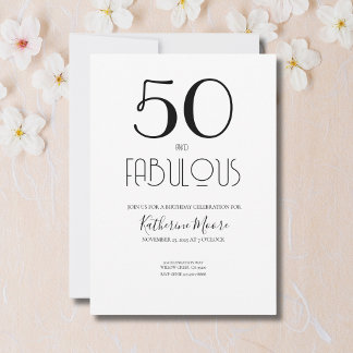50. und fantastische 50. Geburtstagsfeier Einladung