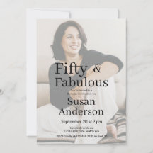 50. und fantastische 50. Geburtstagsfeier Foto