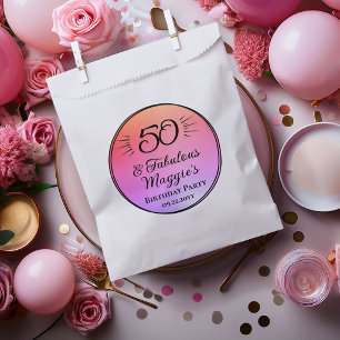 50. und fantastische 50. Geburtstagsfeier Geschenktütchen