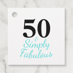 50. und fantastischer 50. Geburtstagszitat Geschenkanhänger