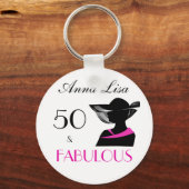 50 und Fantastisches Art Deco Elegant Ein perfekte Schlüsselanhänger (Vorderseite)