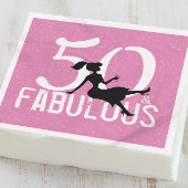 50 und fein rosa Custom Serviette