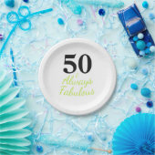 50 und immer Fabulous Pappteller (Party)