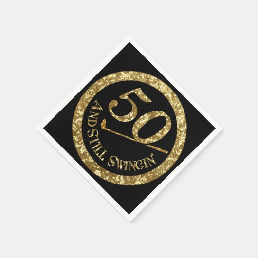 50 und immer noch Swingin' Napkins Serviette (Ecke)