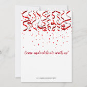 50 und phänomenaler Geburtstag Einladung (Rückseite)