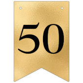 50 und prächtige Goldjagdflaggen Wimpelkette (Erste Fahne)