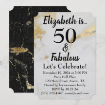 50 und prächtiger goldgrauer Marmor mit schwarzem