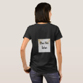 50 und prächtiger Goldmarmor mit schwarzem Text T-Shirt (Schwarz voll)