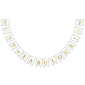 50 und prächtiges weißes Gold Wimpelkette (Alle)