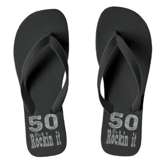50 und Rockin It 50 Geburtstag Badesandalen
