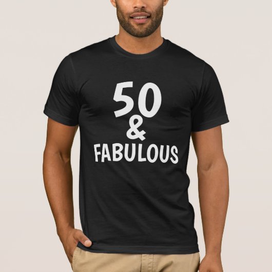 50 UND SCHÖNE GEBURTSTAGE-T - SHIRT (Vorderseite)