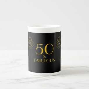 50 und Stil im Art-Déco-Stil Porzellantasse