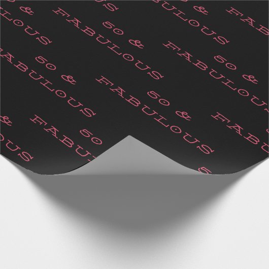 50 und toller Geburtstag Geschenkpapier (Ecke)