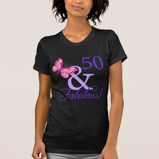 50 und toller Geburtstag T-Shirt (Vorderseite)