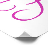 50 und üppige Geburtstagsgeschenke (Pflaume) Poster (Ecke)