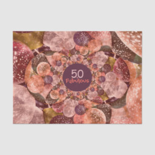 50 und üppige Lila rosa Vintage Retro-Balloons Seidenpapier