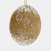 50 & üppig über geplattelte Imitate Goldfolie Keramik Ornament (Rechts)