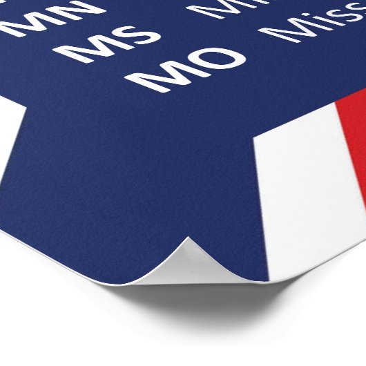 50 USA POSTER (Ecke)