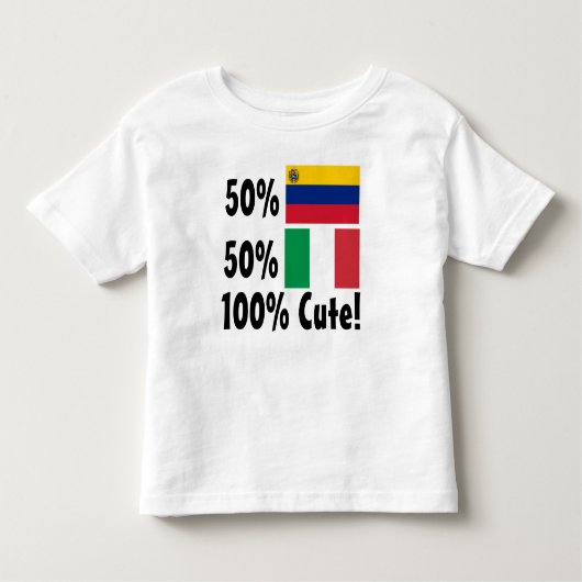 50% Venezuela 50% Italiener 100% Niedlich Kleinkind T-shirt (Vorderseite)