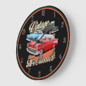 50 Vintage Cars große Uhr (Winkel)