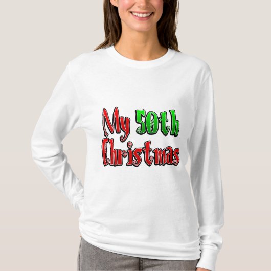 50. Weihnachten T-Shirt (Vorderseite)