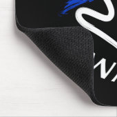 50 Wellen Mousepad Schwarzes (Ecke)