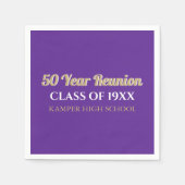 50. Wiedersehen Spaß! CUSTOM Wiedersehen Serviette (Vorderseite)