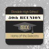 50. Wiedersehen! Wiedersehen Rechteckiger Pappuntersetzer