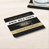 50. Wiedersehen! Wiedersehen Rechteckiger Pappuntersetzer (angewinkelt)