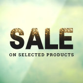 50"X30" Glam Black Gold Verkaufs Word Business Doo Fensteraufkleber (Blatt 3)