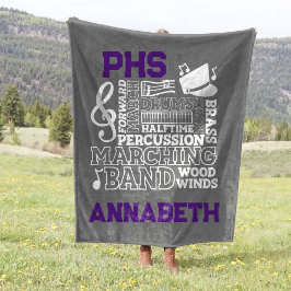 50"x60" School Band Stadion Fleece Blanket