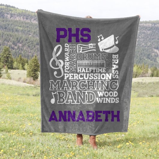 50"x60" School Band Stadion Fleece Blanket
